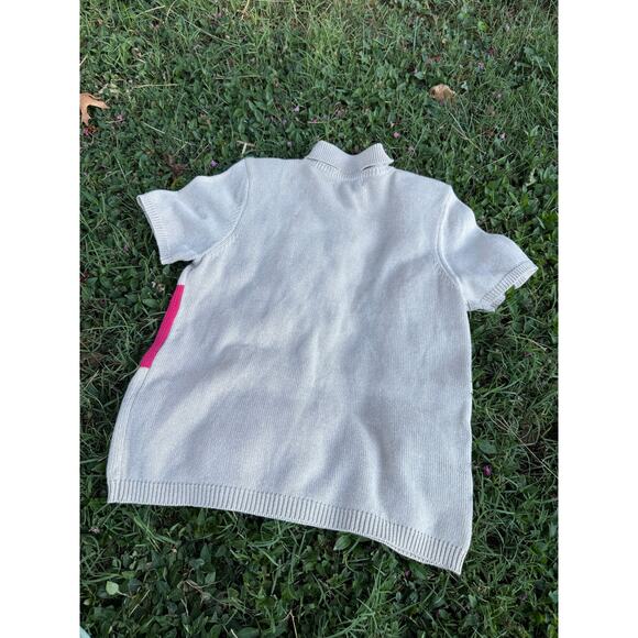 Vintage Alfred Dunner Crochet Cottage Core Collared Shirt Medium - Picture 5 of 5